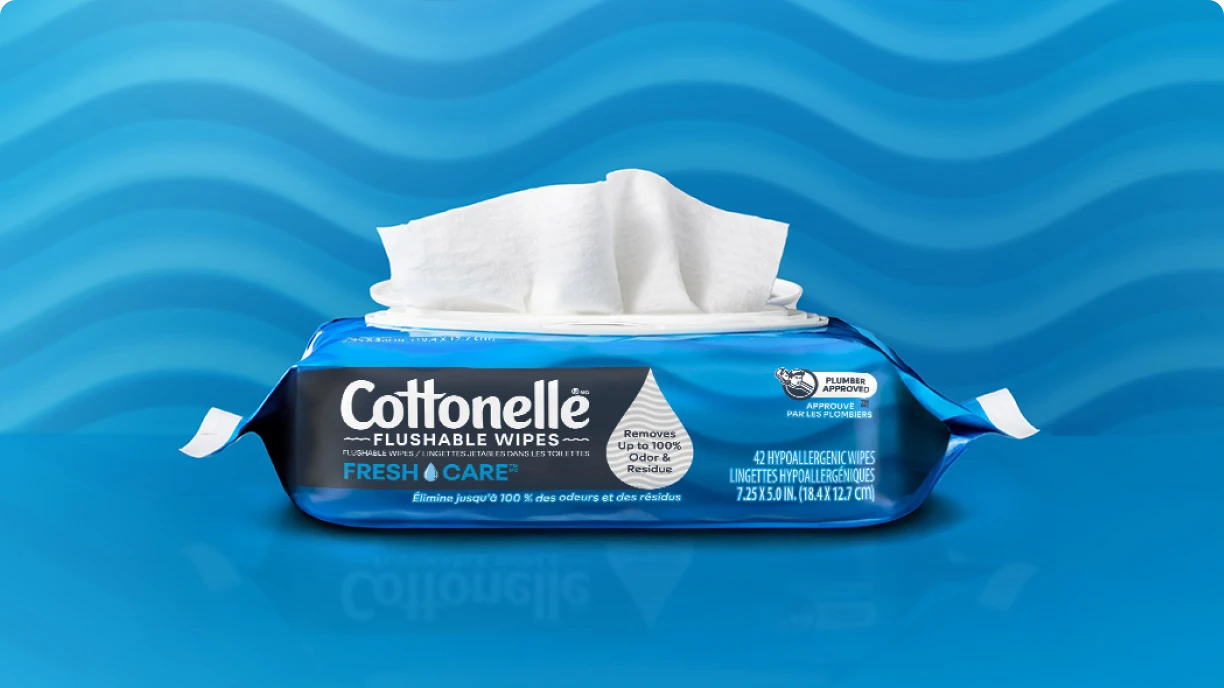 Explore Cottonelle® Flushable Wipes