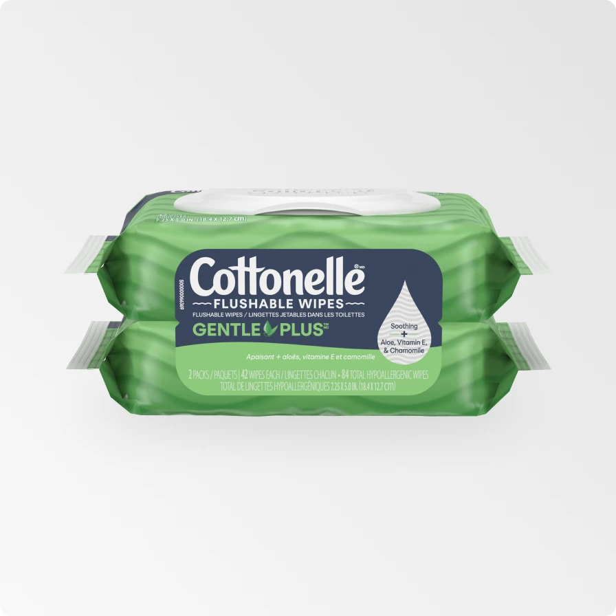 GentlePlus® Flushable Wipes